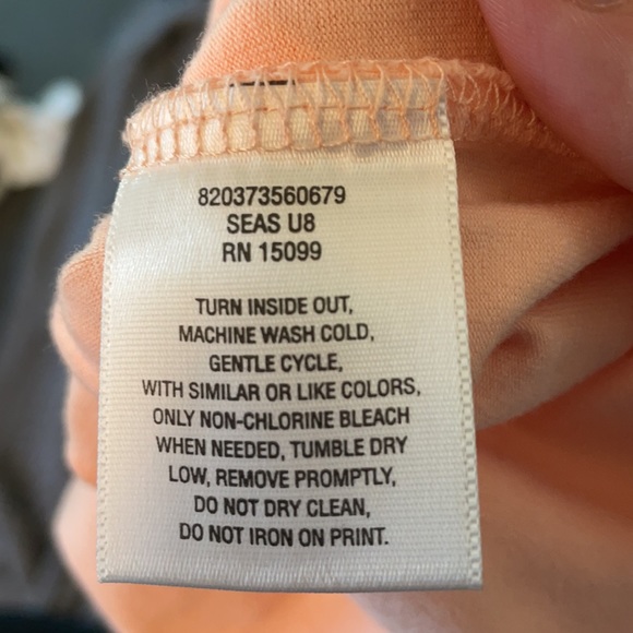 Size 24/26 Light orange Shirt with sequin and bead detail. - Picture 7 of 7